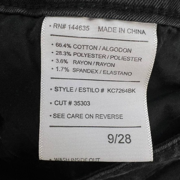KanCan Women's Skinny Jeans Size 9/28 Black - Picture 12 of 13